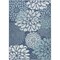Homeroots 4' X 6' Navy Blue Floral Indoor Outdoor Area Rug 572574 - alternate 1