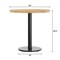 Flash Furniture Bennett 30 in Round Solid Wood Indoor Tabletop in Natural with 18 in Round Dining Height GSF-RD30-NAT-TR18-GG - alternate 8