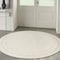 Homeroots 8' Ivory And Gold Round Indoor Outdoor Area Rug 572570 - alternate 6