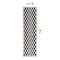 World Rug Gallery Contemporary Checkered Runner Rug 2 ft 3 in x 8 ft Black WR102BLACK2X8 - alternate 3