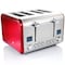 Megachef 4 Slice Toaster in Stainless Steel Red MG-TS2700 - alternate 7