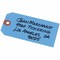 Avery Unstrung Shipping Tags, 11.5 pt. Stock, 4 3/4in x 2 3/8in, 1,000 Blue Hang Tags, 1000PK AVE12355 - alternate 1