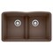 Blanco Diamond Equal Double Low Divide, Cafe Brown 442078 - alternate 1