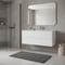 Homeroots 40" White Wood Freestanding Bathroom Vanity With White Sink And Two Drawers 627496 - alternate 4