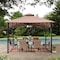 Sunjoy 11ft. x 11 ft. 2-tone Bronze Bamboo Steel Gazebo with 2-tier Hip Roof A101011900 - alternate 1