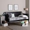 Baxton Studio Lucera Bobbin Daybed, Wooden Spindle Bed Frame, Twin, Black 263-14372-ZORO - alternate 5