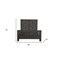 Homeroots Three Piece Black Solid Wood Bedroom Set 569572 - alternate 4
