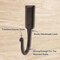 Kings County Coat Hooks Heavy Duty 3-Pack Large 6.5 in Hand Forged Rustic Iron Handmade Wall Hooks GW89A05-05-3 - alternate 6