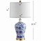 Jonathan Y Jennifer 25.75" Ceramic/Metal LED Table Lamp, Blue/White, 2PK JYL1073A-SET2 - alternate 8