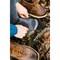 Hiwassee Trading Co XL Charcoal/Blue Lightweight Performance Tech Crew Sock 72774 - alternate 1