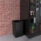 Regal Altair 35 Gallon Square Black Plastic Trash Can, Heavy Duty Resin Construction ZR-TC-100-SQ35BK - alternate 4