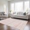 Homeroots 8' X 10' Pink And Ivory Abstract Washable Indoor Outdoor Area Rug 613118 - alternate 6
