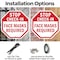 Signmission Stop Check-in Face Masks Required, 6 inch X 6 inch, Plastic Sign, 2PK OC-P-2PACK-6-54 - alternate 6