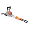 Mytee Products 2in x 10ft Auto Re-Tractable Ratchet Straps with Zinc Coated S hook - Orange 2 Pcs RS210R-OR2PK - alternate 4