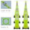 Mr. Chain Traffic Cone, 36 in Height, Safety Green 6 PK 27277-6 - alternate 1