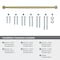 Amerock Stature 18 inch 457mm Center-to-Center Golden Champagne Appliance Pull BP54061BBZ - alternate 2