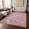 Homeroots 3' X 5' Pink And Ivory Abstract Washable Indoor Outdoor Area Rug 597499 - alternate 4