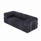 Homeroots 82" Gray Chenille Convertible Futon Sleeper Sofa 706807 - alternate 4