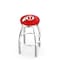 Holland Bar Stool Co 36" Chrome Utah Swivel Bar Stool, Accent Ring L8C2C36UtahUn - alternate 1