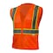 Reflective Apparel ANSI Type R Class 2 Value Mesh Vest 586ET-OR-LG - alternate 1