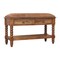 Homeroots 35in Brown Genuine Leather and Solid Wood Upholstered Storage Bench With Cabinet 717480 - alternate 5