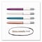 Bic Four-Color Shine Multi-Color Ballpoint Pen, Retractable, Medium 1mm, Black/Blue/Green/Red Ink, 3PK MMMTP31-AST - alternate 2