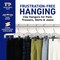 Lifemaster Clear Plastic Hangers, Anti-Slip, Adjustable Clips, 360 Deg Swivel Hook, Clear, 12PK LMSKRT12 - alternate 4