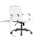 Leisuremod Harris Faux Leather Office Chair - Mid-Back Ergonomic Swivel Desk Chair, Iron Base HOBL19WL - alternate 7