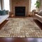 Homeroots 8' X 10' Brown And Ivory Geometric Washable Indoor Outdoor Area Rug 631996 - alternate 3