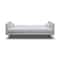 Homeroots 80" White Faux Leather Sleeper Sofa With Silver Legs 372117 - alternate 4