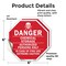 Signmission Danger Chemical Storage Authorized, 6 inch X 6 inch, Vinyl Decal, 2PK OC-D-2PACK-6-34 - alternate 3