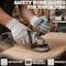 Bison Life Latex Crinkle Coated Work Gloves, Ultra Stretch Grip Gloves for Utility, Grey, 120 Pairs, 120PK BLZ-ESRG-18GY-A - alternate 7