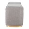 Homeroots 48in Gray and Gold Fabric Upholstered Bench 668846 - alternate 6