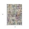 Homeroots 5' X 8' Linen Purple And Gold Abstract Washable Indoor Outdoor Area Rug 630868 - alternate 5