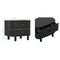 Manhattan Comfort Solara 30 in Solid Wood Nightstand in Black (2-Drawer) NS1788-2 - alternate 5