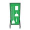 5S Supplies Housekeeping Shadow Board Broom Station V13, Green / White, Kit + Stand HSB-V13-GREEN/WHITE-KIT-STAND - alternate 1