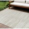 Homeroots 9' X 12' Ivory And Beige Abstract Washable Indoor Outdoor Area Rug 613107 - alternate 1