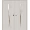 Sartodoors Sliding French Double Pocket Doors 64 x 84 inches, BASIC 3002 Ash Franko, Kit Rail Hardware, Soli BASIC3002DP-YAFR-6484 - alternate 1