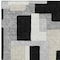 Homeroots 10' X 14' Black Ivory And Beige Geometric Washable Indoor Outdoor Area Rug 613198 - alternate 4