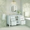 James Martin Vanities Myrrin 48in Vanity, Bright White w/ 3 CM Victorian Silver Silestone Top 485-V48-BW-FVSL - alternate 4