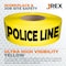 Jrex Safety Police Line Do Not Cross Tape Roll - 3 Mil - 1000 Ft x 3 Inch Wide Each - Yellow, 6PK PPLT-JR-3M-6PK - alternate 3