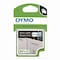 Dymo D1 Standard Labels, 0.50in x 23 ft, Black Print on Clear Tape 45110 - alternate 1