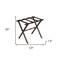 Homeroots Hotel Dark Walnut Finish Wood Folding Luggage Rack With Black Straps 383081 - alternate 6