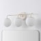 Jonathan Y Louis Parisian Globe 25" 3-Light Metal/Frosted Glass Modern Contemporary LED Vanity Light, Almond JYL3536C - alternate 6