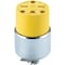 Leviton 15A 250V 3-Wire 2-Pole Armored Cord Connector 000-615CA - alternate 1