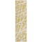 Homeroots 8' Runner Gold and White Abstract Washable Non Skid Indoor Outdoor Runner Rug 559263 - alternate 5