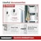 Homedant 5-Tier Boltless Heavy Duty Metal Shelving Unit, 47.7"W x 24.1"D x 71.3"H, White 805905 - alternate 3