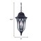 Homeroots Matte Black Geometric Glass Hanging Light 397988 - alternate 3