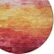 Homeroots 8' Blush And Pink Round Striped Washable Indoor Outdoor Area Rug 610873 - alternate 7