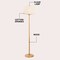 Jonathan Y Maryna 59.5 in. Minimalist Modern Teahouse Wood w/Ribbed Cocoon Pumpkin Shade LED Floor Lamp, Beige/L JYL4200A - alternate 7
